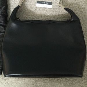 Gucci black leather handbag